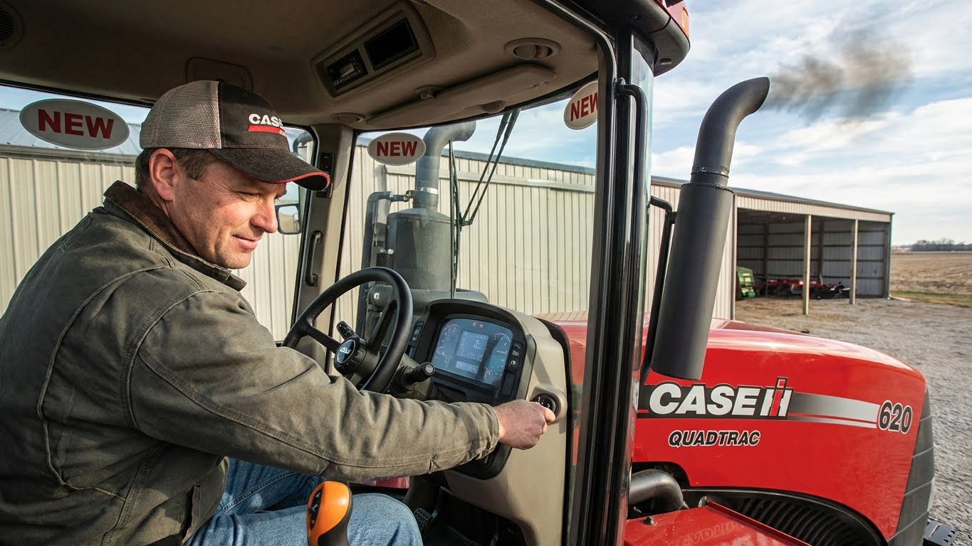 Rozruch ciągnika CASE